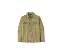 Camicia patagonia self guided sun verde da uomo