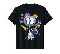 Camicia per 13 anni, per ragazzo, ragazza, astronauta, 13° compleanno Maglietta
