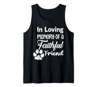 Camicia per Cani e Gatti con Scritta in Inglese in Loving Memory of a Faithful Friend Canotta