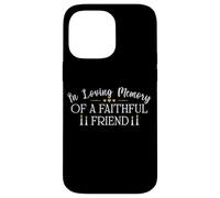 Camicia per cani e gatti con scritta in inglese "In Loving Memory of a Faithful Friend" Custodia per iPhone 14 Pro Max