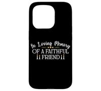 Camicia per cani e gatti con scritta in inglese "In Loving Memory of a Faithful Friend" Custodia per iPhone 15 Pro