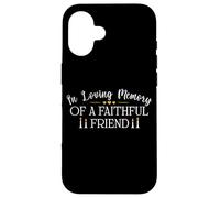 Camicia per cani e gatti con scritta in inglese "In Loving Memory of a Faithful Friend" Custodia per iPhone 16