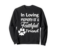 Camicia per Cani e Gatti con Scritta in Inglese in Loving Memory of a Faithful Friend Felpa