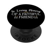 Camicia per cani e gatti con scritta in inglese "In Loving Memory of a Faithful Friend" PopSockets PopGrip Adesivo