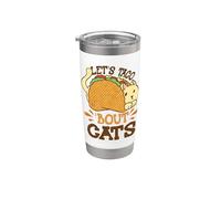 Camicia per gatti Let's Taco Bout Cats Taco Tuesday Bicchiere termico in acciaio inox doppia parete
