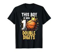 Camicia per Il decimo Compleanno Ragazzi This Boy Double Digits Dieci Anni Maglietta con Stampa Grafica Economica