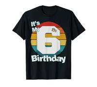 Camicia per il sesto compleanno. È il mio sesto compleanno Compleanno di 6 anni Maglietta