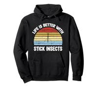 Camicia per insetti stick | La vita è migliore con gli insetti stick Felpa con Cappuccio