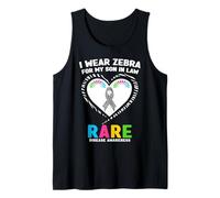 Camicia per la consapevolezza delle malattie Rare, indosso Zebra per Mio Figlio in Legge Canotta