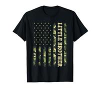 Camicia per la festa del papà, motivo mimetico con bandiera americana Maglietta