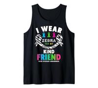 Camicia per la Giornata delle Malattie Rare 2026 - Indosso Zebra per Il Mio Amico Canotta