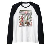 Camicia per Piante Marine, alghe Marine, botanico, Oceano, Vita Marina Maglia con Maniche Raglan