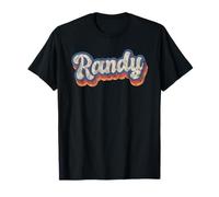 Camicia Personalizzata Randy con Nome Personalizzato Lettering Anni '70 Maglietta
