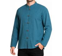 Camicia pescatore cotone - camicia maniche lunghe senza colletto, medievale