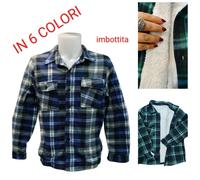 camicia Pile uomo imbottita foderata lumberjack giubbotto LAVORO GIACCA ZIP