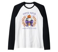 Camicia Pocus Hocus Coffee Focus I Need Coffee To Focus Cups Maglia con Maniche Raglan