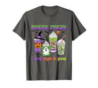 Camicia Pocus Hocus Coffee Focus Pumpkin Cup Bow I Need Coffee Maglietta