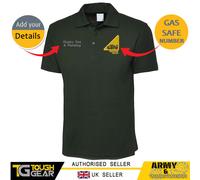Camicia Polo Personalizzata Ricamata Gas Safe Con Nome Azienda/Testo