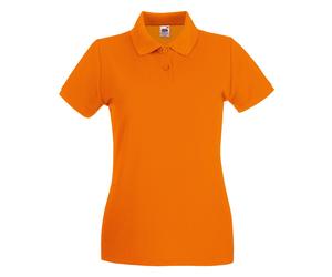 Camicia Polo Premium Donna - Frutta del top in cotone Loom Lady-Fit