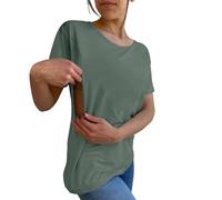 Camicia premaman da donna comoda per l'allattamento al seno infermieristica maglietta con cerniera Mama's Boobery Always On Tap Tops, Ag #2, XXL