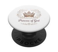 Camicia Principessa di Dio - Elegante design ispirato alla fede PopSockets PopGrip Adesivo