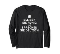 Camicia Regalo Speak German Shirt Keep Calm Language Germany Maglia a Manica