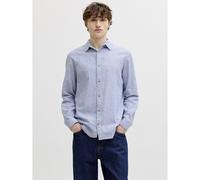 Jjesummer Linen Blend Shirt L/S SN, Infinity, M