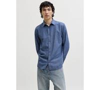 Camicia regular fit Blu S Tinta unita