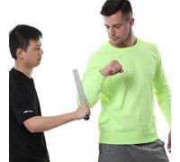 Camicia Resistente Al Taglio Polizia Abbigliamento Antitaglio Pullover Protettivo Di Livello 5 Girocollo Camicia Di Sicurezza Sul Lavoro A Maniche Lunghe Per La Produzione Industriale Green,2XL