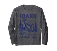 Camicia retrò Idaho State Est 1890 Boise Potatoes Wilderness Maglia a Manica