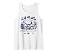 Camicia retrò New Mexico State Est 1912 Santa Pueblos Canotta