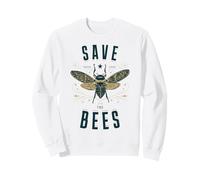 Camicia retrò Save The Bees, Apicoltore delle api, Giornata della Terra Felpa