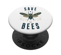 Camicia retrò Save the Bees, apicoltore delle api, Giornata della Terra PopSockets PopGrip Adesivo