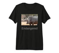 Camicia Rhinoceros Endangered Black Rhino Maglietta Premium