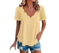 Camicia Rosa Offerta Maglietta Ultimo in Saldo Camicia Donna Taglia Comoda di Viscosa Elegante Raso Maglie Verde Militare T Shirts Confezione Magliette Bianche Oversize Maglia Mezza Manica Fuxia