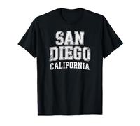 Camicia San Diego con nome della città invecchiata - Look sportivo retrò Maglietta