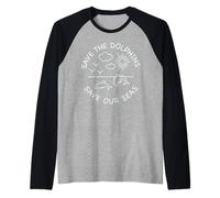 Camicia Save The Delphins Maglia con Maniche Raglan