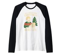 Camicia Scheletro di Natale Lista dei Desideri Divertente più Natale Maglia con Maniche Raglan