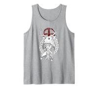 Camicia Sciamano Heilung per Vichingo Canotta, Uomo, Grigio Melange, S