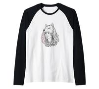 Camicia sciamano lupo Heilung per vichingo Maglia con Maniche Raglan