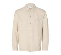 Camicia Selected Mads-linen Beige XL