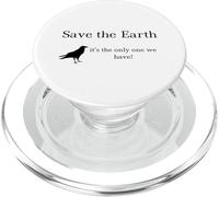 Camicia Smart Crow Save The Earth Awesome and Wise Blackbird PopSockets PopGrip per MagSafe