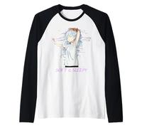 Camicia Soft & Sleepy - Cute Soft Sleepy Girl Kawaii Anime Maglia con Maniche Raglan