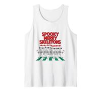 Camicia Spooky Merry Skeletons Funny Christmas Bones Parade Canotta