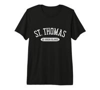 Camicia St Thomas Stile Classico St Thomas Isole Vergini Americane Maglietta Premium