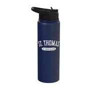 Camicia St Thomas stile classico St Thomas Isole Vergini americane Stainless Steel Insulated Water Bottle