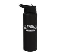 Camicia St Thomas stile classico St Thomas Isole Vergini americane Stainless Steel Insulated Water Bottle