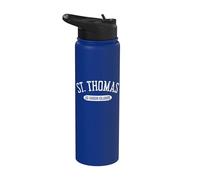 Camicia St Thomas stile classico St Thomas Isole Vergini americane Stainless Steel Insulated Water Bottle
