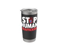 Camicia Stop Human Trafficking - End Human Trafficking Bicchiere termico in acciaio inox doppia parete
