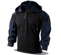 Camicia Tattica da Combattimento da Uomo, Maglia da Uniforme Maniche Lunghe | Con Tasche Sulle Maniche, Spazi per le Toppe Motivazionali e Fessure per i Gomitiere